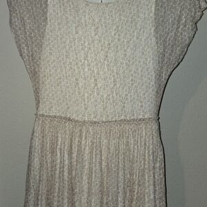 Elegant Cream Lace Dress